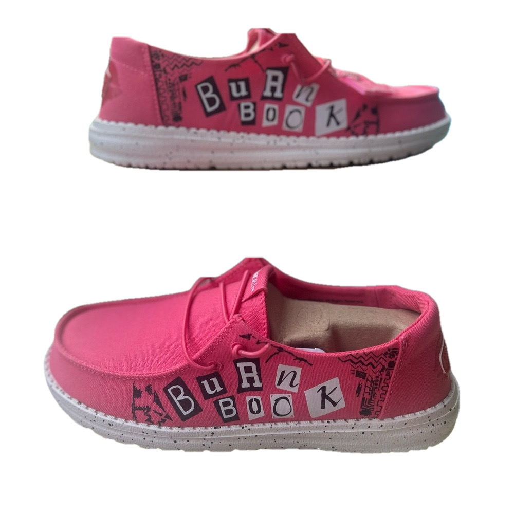 🌺NEW Mean Girls “Hey Dudes” - Size 8 | NWT & Box SOLD OUT!  Electric Pink! 💖✨